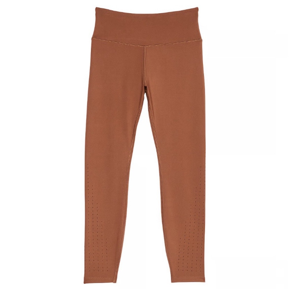 High-Waist Seamless Leggings - Brown - Picture 3 of 8